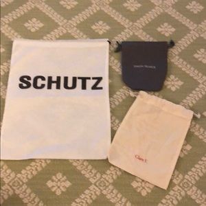 Array of dust bags - schutz Simon Pearce & Clare V